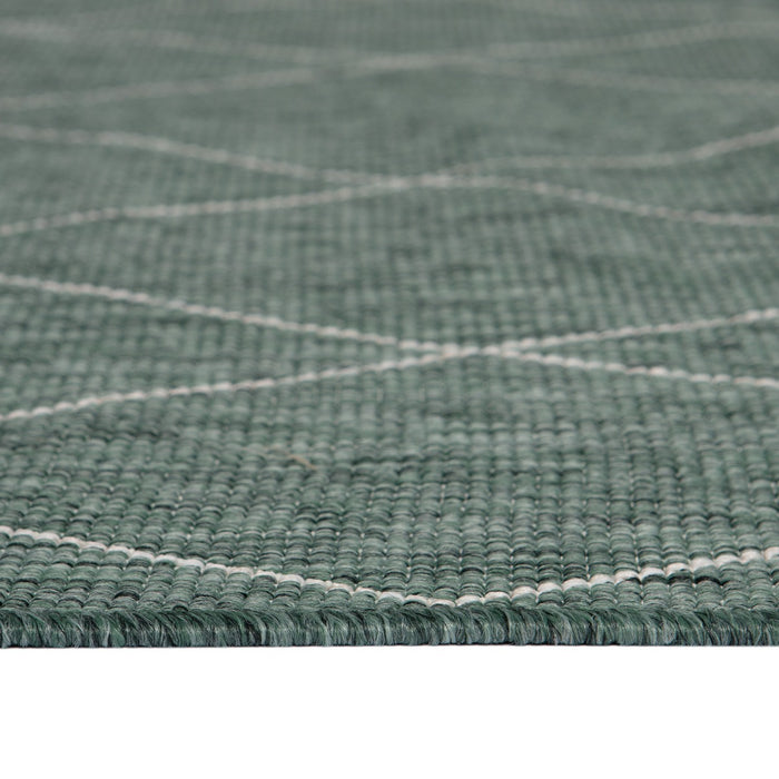 Vintt Buitenkleed Kriscross Groen dubbelzijdig -200 x 290 cm - (L)