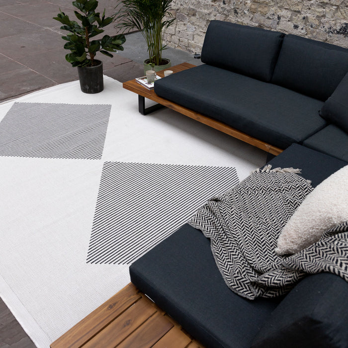 Eva Interior Buitenkleed Kite Zwart  240x340cm