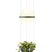 Palma Hanglamp 3724 LED Ø22 met plantenbak mat grijs