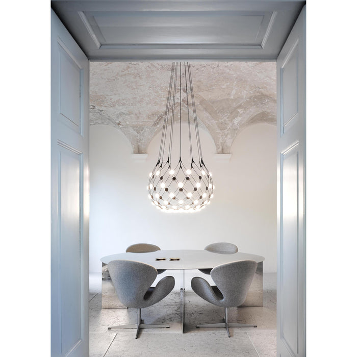 Mesh hanglamp Ø80 LED 2m snoer draadloze bediening