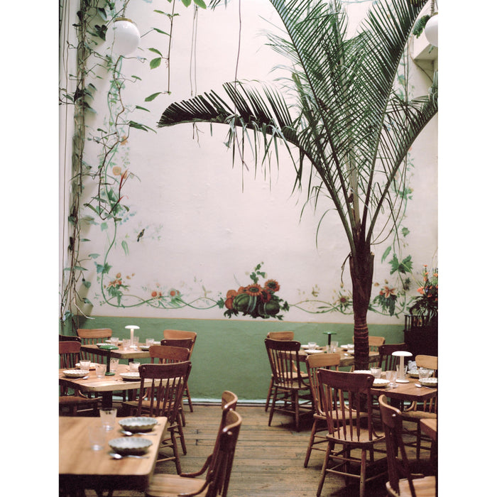 Gustave tafellamp LED oplaadbaar mat wit