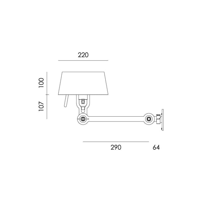 Bolt Bed Underfit wandlamp install set van 2 Striking Orange