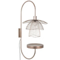 Forestier Papillon wandlamp met plateau metallic taupe