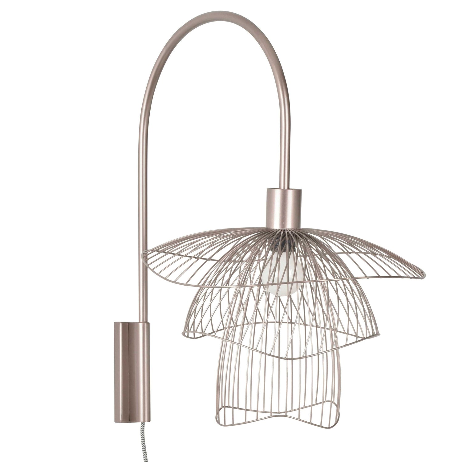 Forestier Papillon wandlamp pink copper