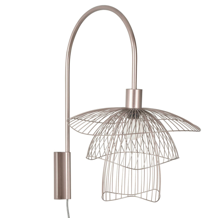 Forestier Papillon wandlamp pink copper