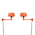 Bolt Bed Underfit wandlamp met stekker set van 2 Striking Orange