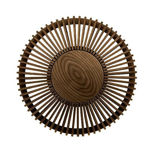 Clava Up Wood wandlamp medium Ø35 donker eiken