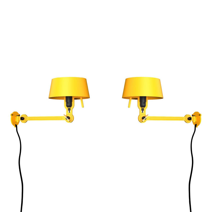 Bolt Bed Underfit wandlamp met stekker set van 2 Sunny Yellow