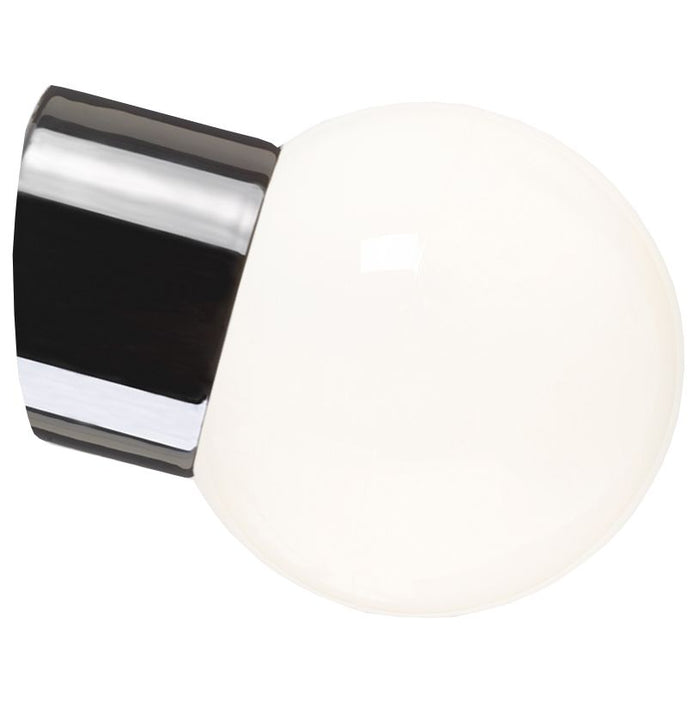 Ifö Electric Classic Globe wandlamp porselein black IP54 150mm