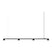 Normann Copenhagen Hat Linear Hanglamp - Large - Zwart