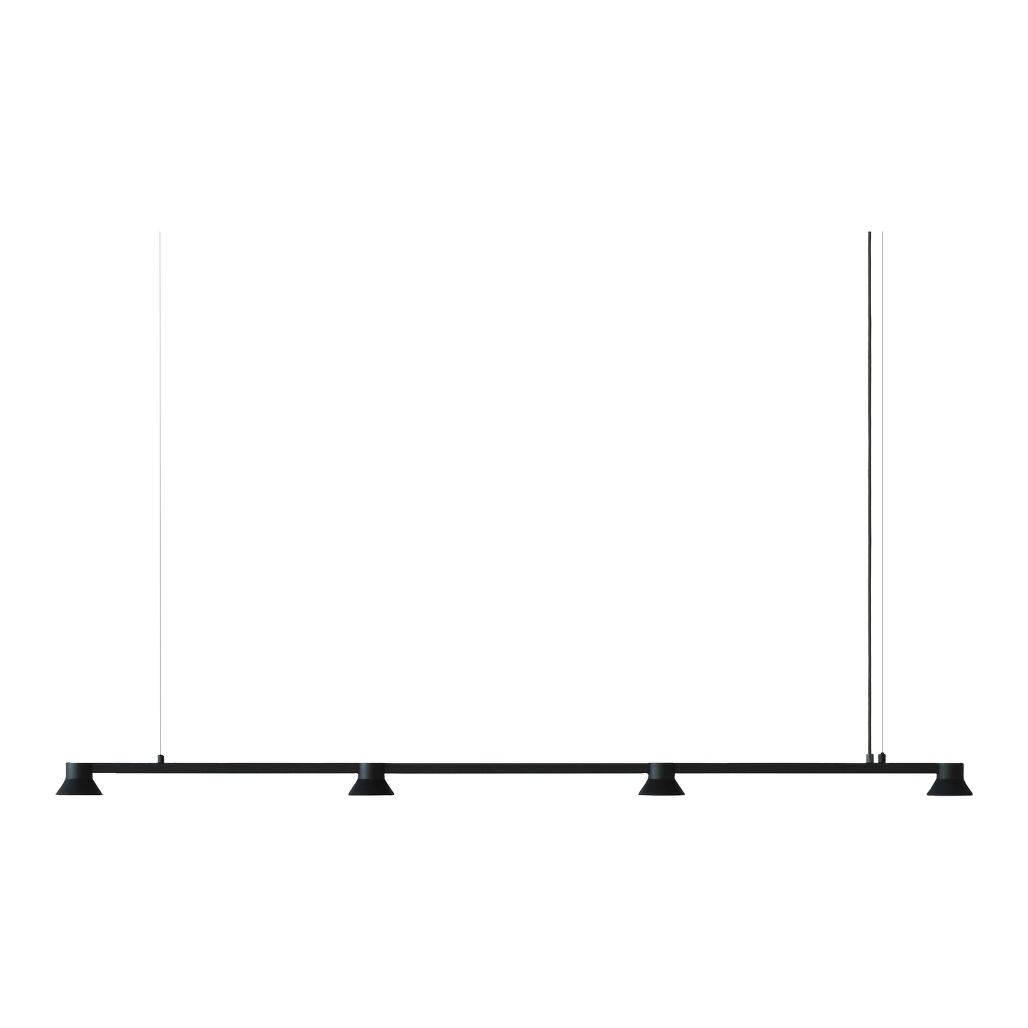 Normann Copenhagen Hat Linear Hanglamp - Large - Zwart