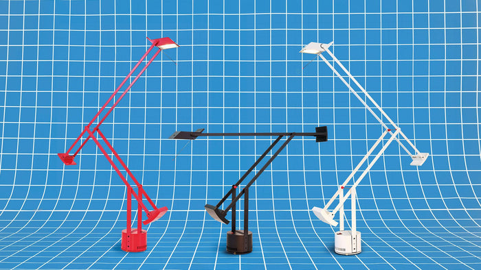 Tizio bureaulamp retrofit rood