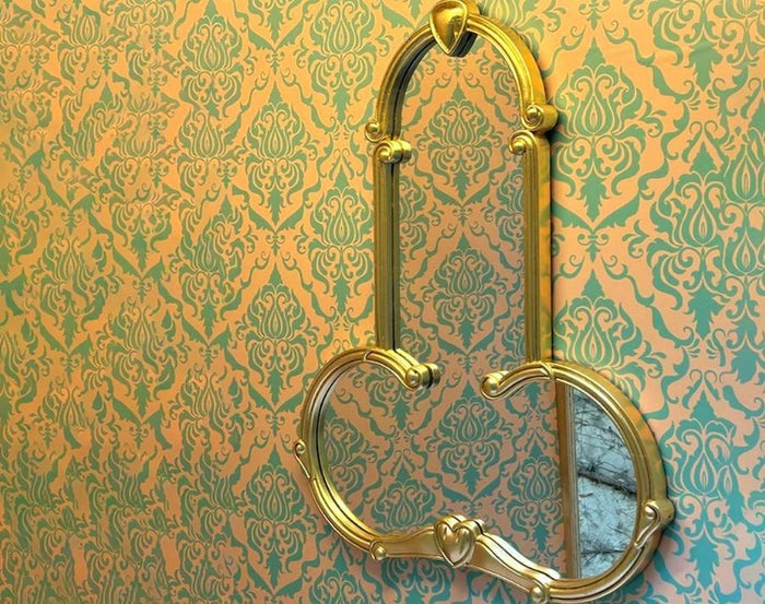 Liberty Man spiegel 72x56 goud