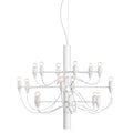 2097|18 by Gino Sarfatti kroonluchter transparant wit