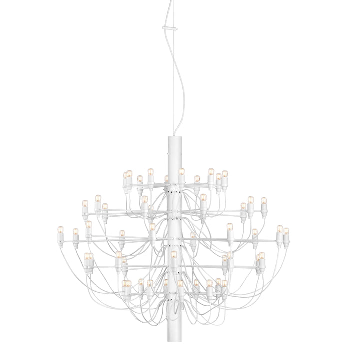 2097|50 by Gino Sarfatti kroonluchter transparant wit