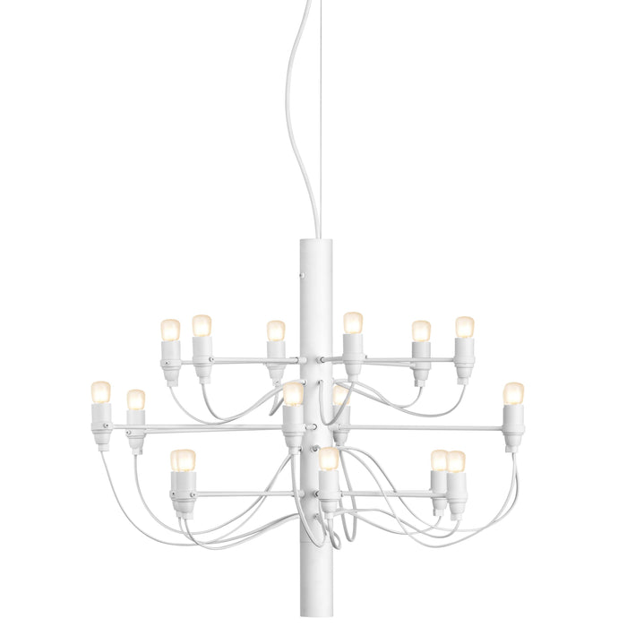 2097|18 by Gino Sarfatti kroonluchter opaal wit