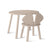 Nofred Mouse kinderstoel + kindertafel set beige