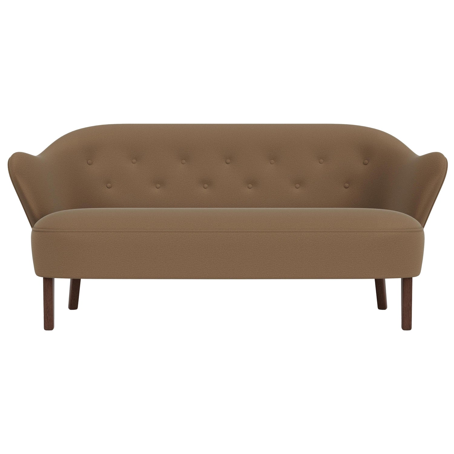 Audo Copenhagen Ingeborg 2,5-zits bank donker eiken Grand Mohair 1103