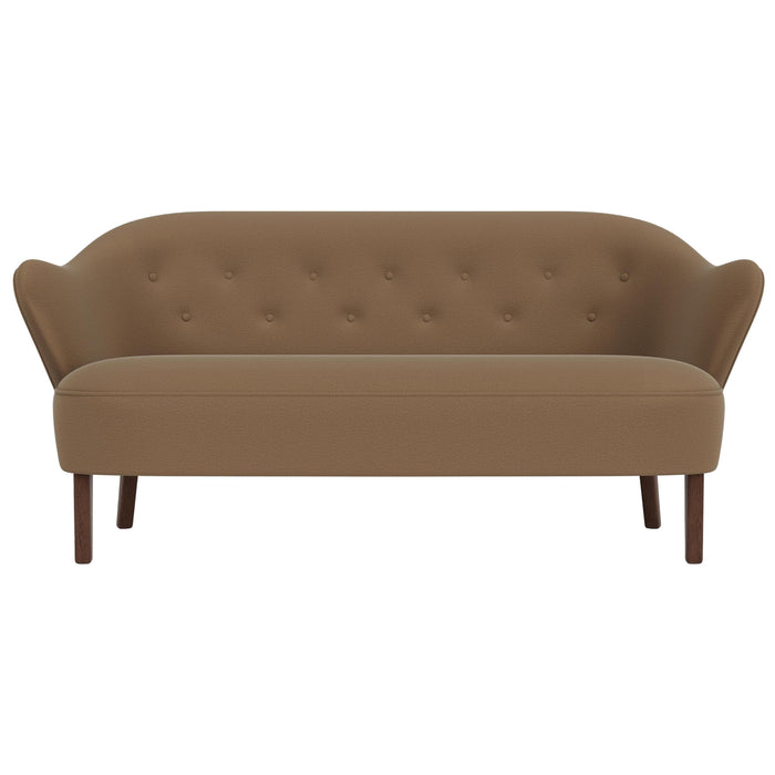 Audo Copenhagen Ingeborg 2,5-zits bank donker eiken Grand Mohair 1103