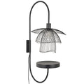 Forestier Papillon wandlamp met plateau zwart