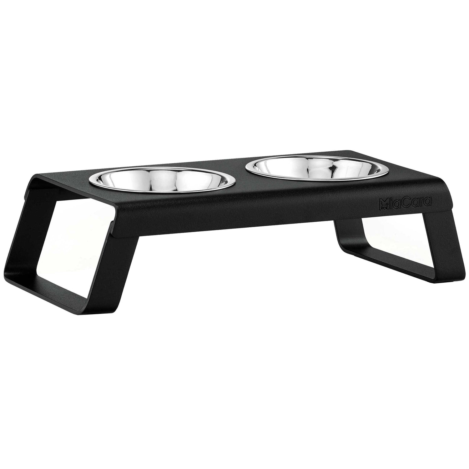 Desco kattenvoerbak aluminium zwart