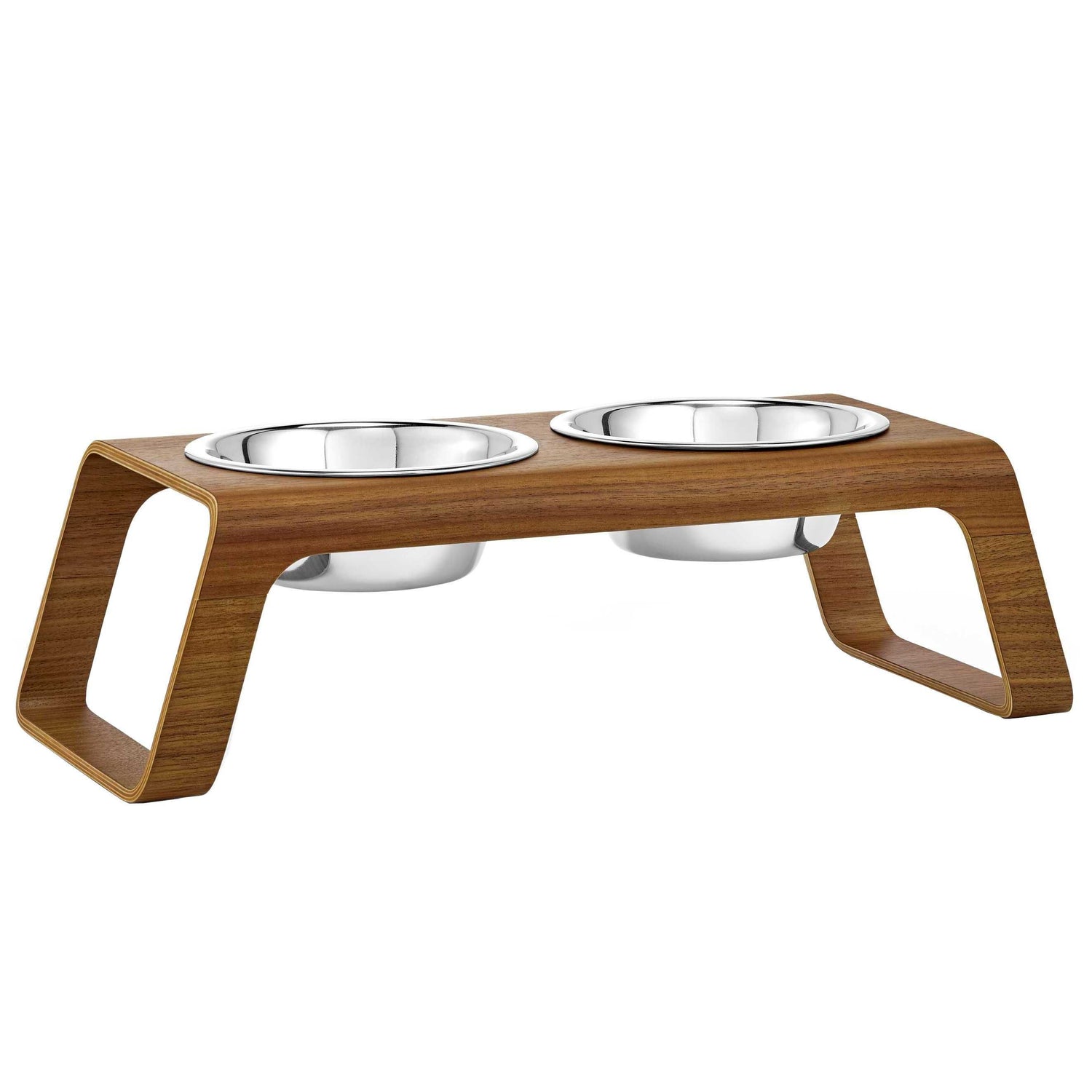 Desco hondenvoerbak medium walnoot