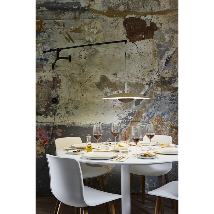 Marset Ginger A XL 42 wandlamp LED wengé|wit