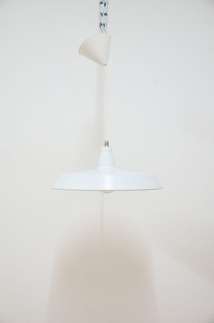Reliving Vintage Witte Metalen Hanglamp