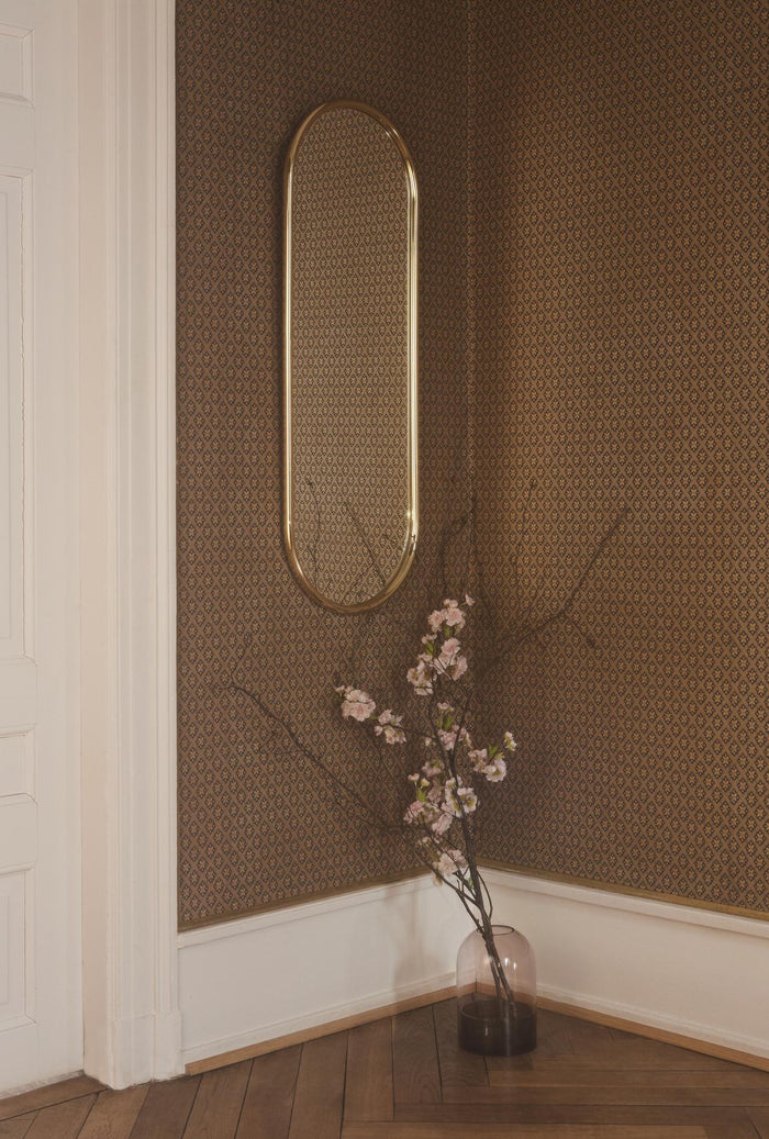 AYTM Angui spiegel 108x39 Taupe ovaal