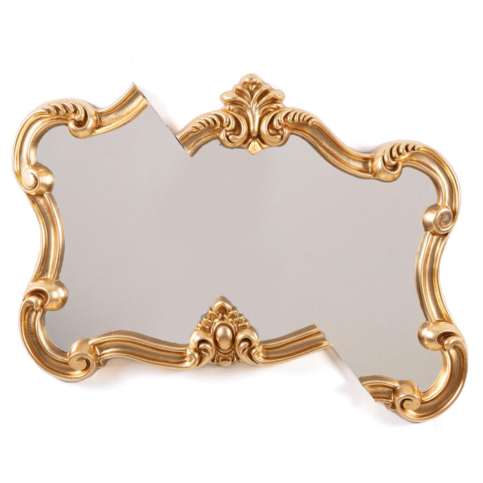 Tetris 2.0 spiegel 100x80 goud