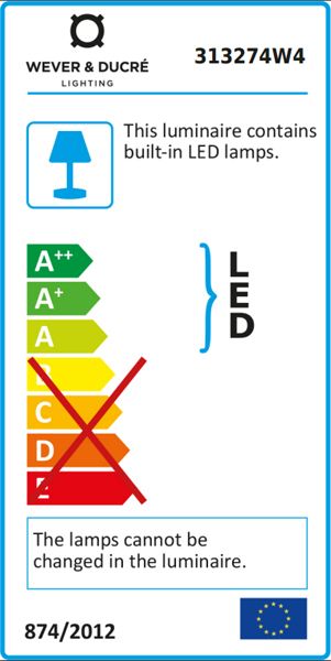 Wever & Ducre Central Up|Down wandlamp LED wit