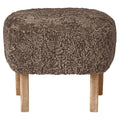 Audo Copenhagen Ingeborg voetenbank naturel eiken Sheepskin Sahara