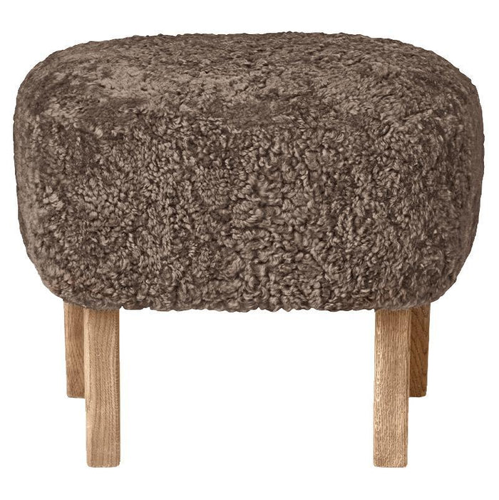 Audo Copenhagen Ingeborg voetenbank naturel eiken Sheepskin Sahara