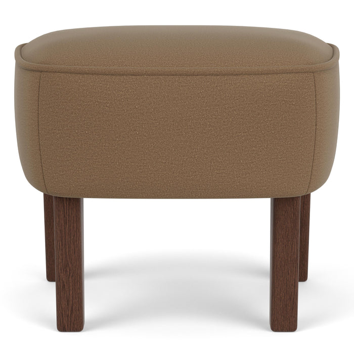 Audo Copenhagen Ingeborg voetenbank donker eiken Grand Mohair 1103