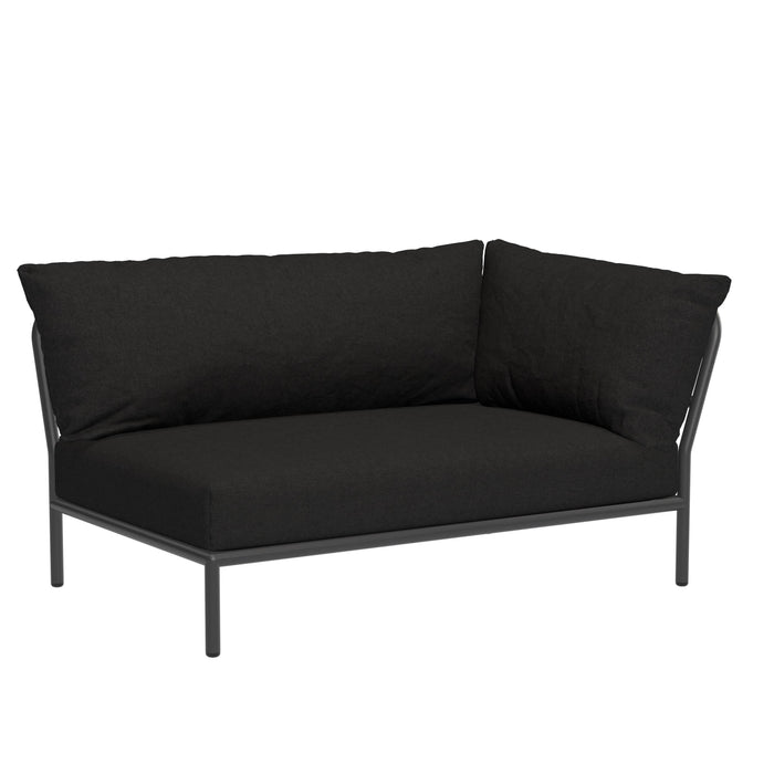 Level2 rechter hoek 2-zits loungebank frame donkergrijs stof char