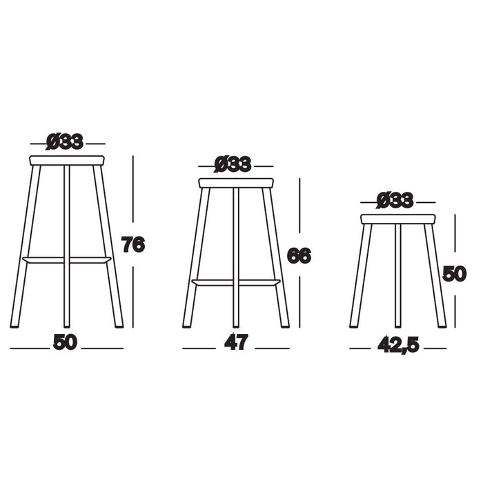 Déjà -vu barkruk small zwart