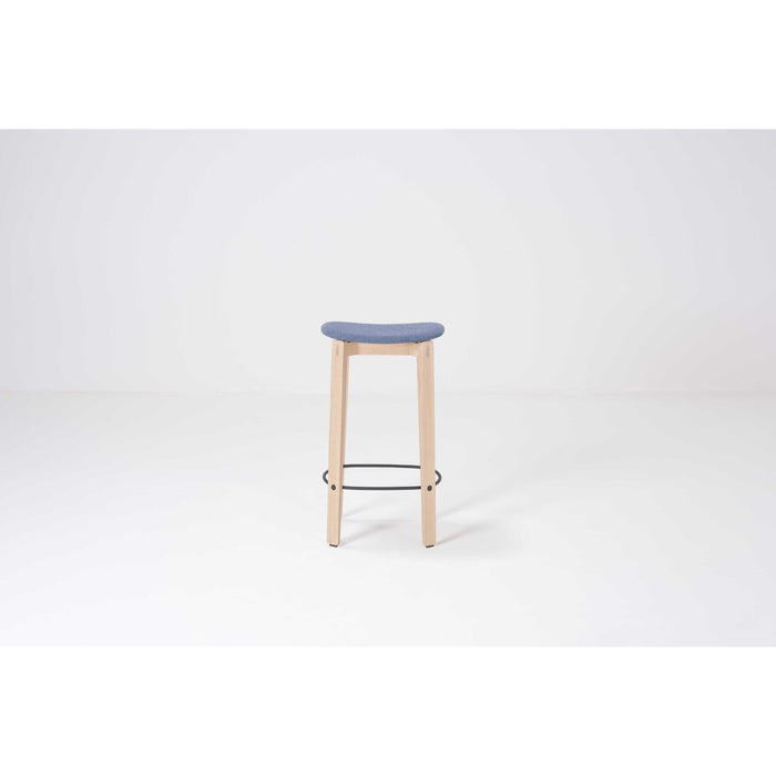 Nora barkruk zonder leuning whitewash Main Line Flax Russel