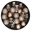 Cosy & Trendy Kerstballen - 20x ST - champagne - 3 cm