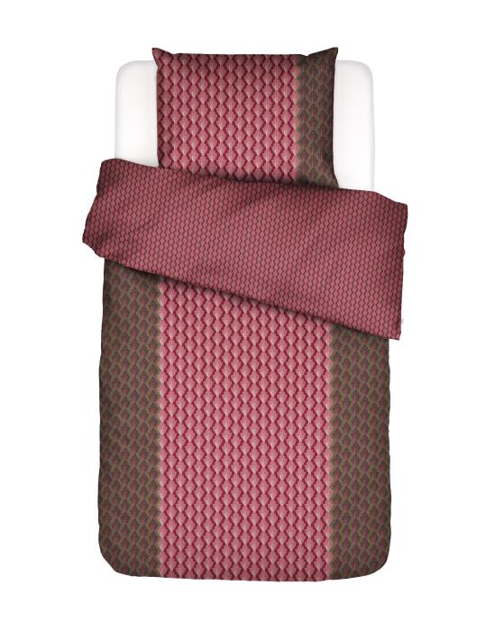 Essenza Tesse Dekbedovertrek Cherry red 140 x 220 cm