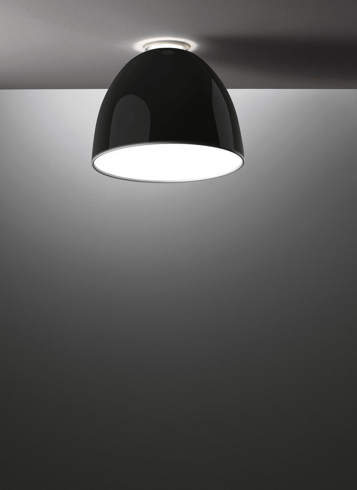 Nur Mini plafondlamp Ø36 mat aluminium