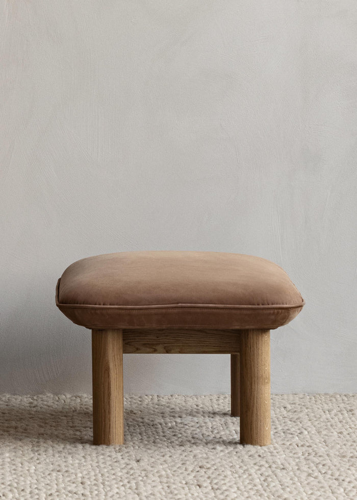 Audo Copenhagen Brasilia voetenbank naturel eiken Sheepskin Root