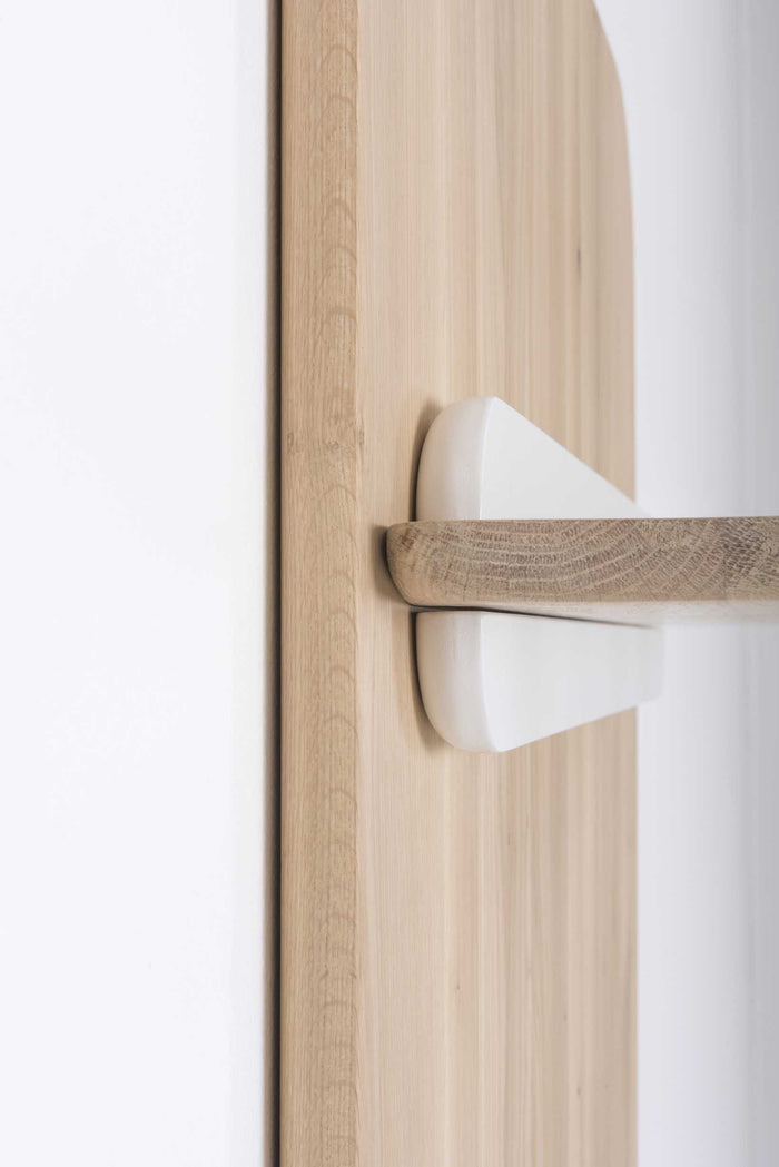 Ena wandkapstok whitewash