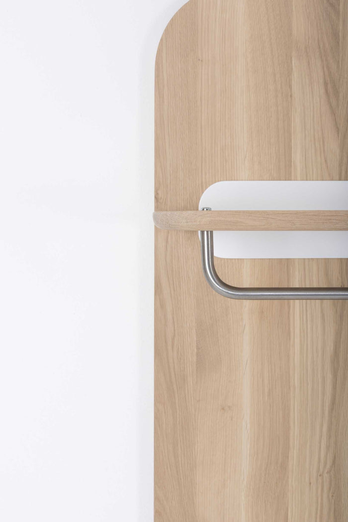 Ena wandkapstok whitewash