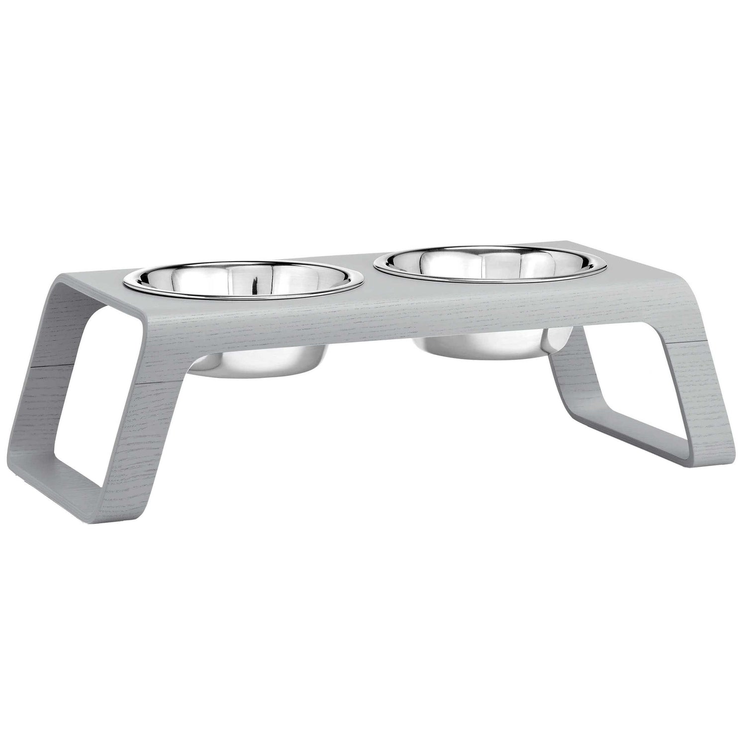 MiaCara Desco hondenvoerbak medium essen grijs