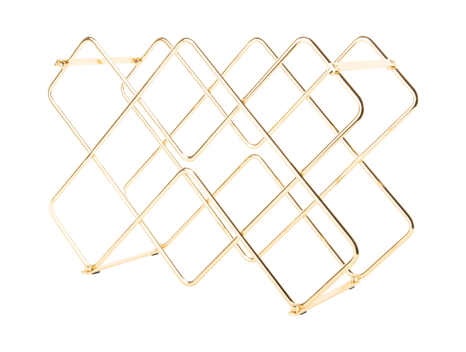 present time - Wijnrek Diamonds - Goud - 40,5x15,5x27,5cm