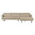 WOOOD Rodeo Chaise Longue Rechts - Bouclé -  Beige