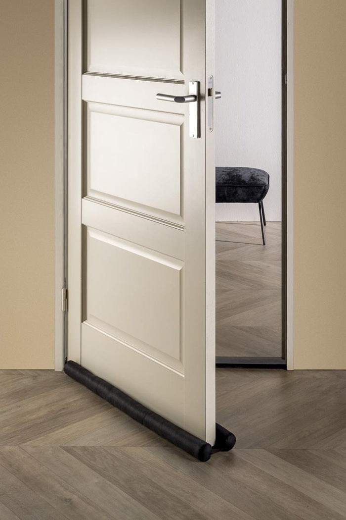 Dutch Decor Tochtrol - TITO - dubbele tochtstopper - 80x16x5 cm zwart