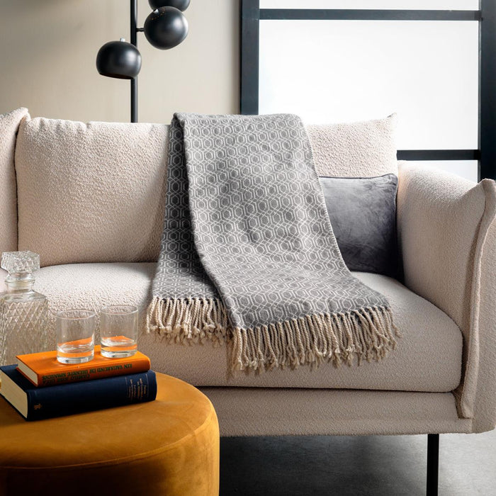 Dutch Decor plaid ELODIE - 140x180 cm Charcoal Gray