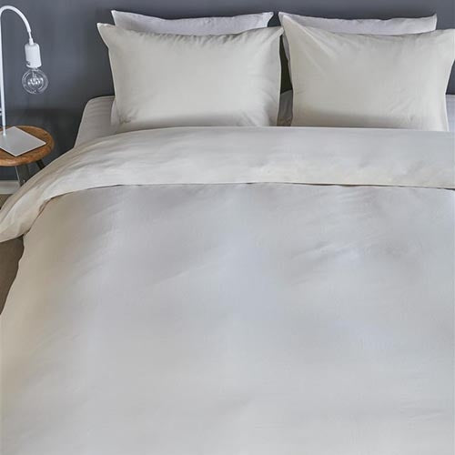 Beddinghouse Organic Basic dekbedovertrek - Eenpersoons - 140x200/220 - Zand
