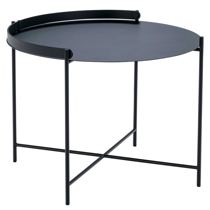 Edge bijzettafel Ø62 zwart